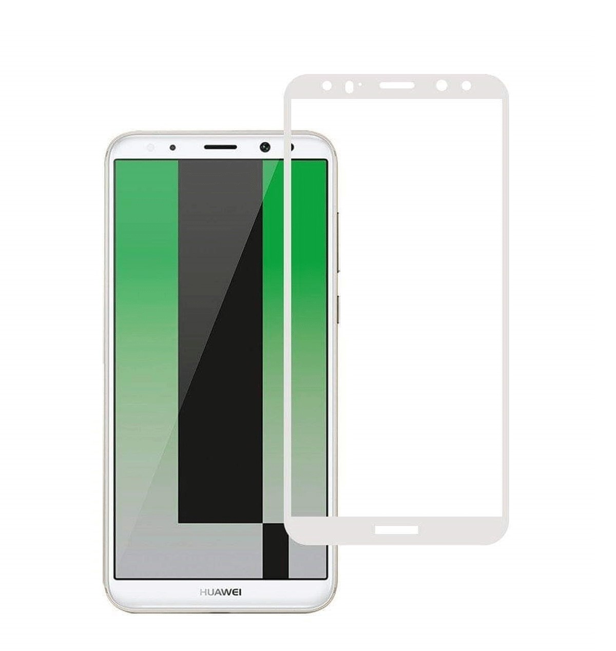Protectores para celular  para Huawei  Mate 10 Lite Templado pantalla curvo 5D Blanco
